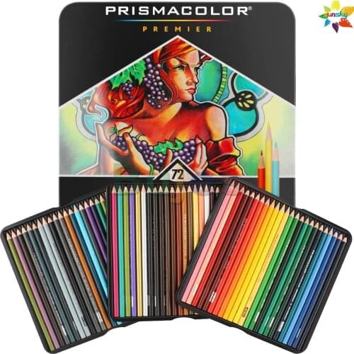 Usa Original Prismacolor Premier Colored Pencils, Soft Core, 72 Pack Oily Lapiz De Cor Artist Pencils Set Painting Supplies
