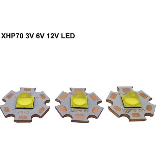 DC3V/6V/12V XHP70 7070 LED COB Instead of CREE 18W 30W 36W 45W 54W 72W For LED Flashlight Car Light Diving Light Source