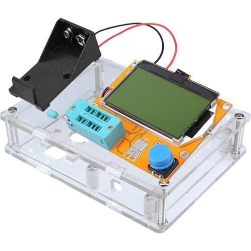 ESR Meter Mega328 Transistor Tester Digital V2.68 ESR-T4 Diode Triode Capacitance MOS/PNP/NPN LCR 12864 LCD Screen Tester