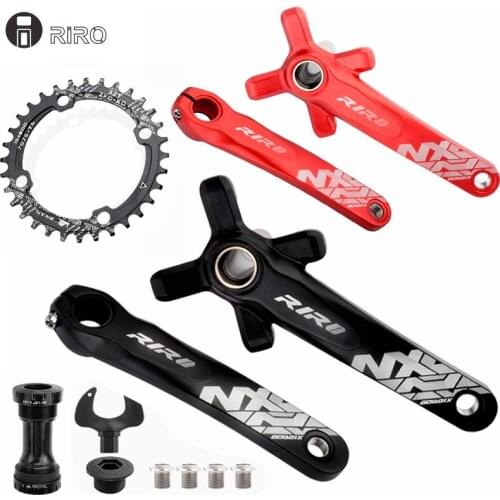 Bicycle Crankset Mtb Integrated Crank 170 175mm Hollowtech 2 Mountain Bike 104 Bcd 32/34/36/38/40T Chainring With Bottom Bracket