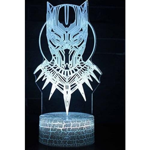 3D Night Light LLED Remote Control Colorful Touch Creative Light Bedside Lamp Panther Series