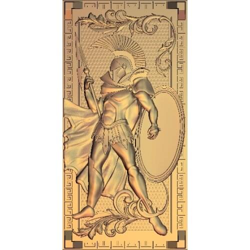 2 pieces soldier 3D Relief Model in STL format CNC Router Carving Engraving Artcam aspire M91