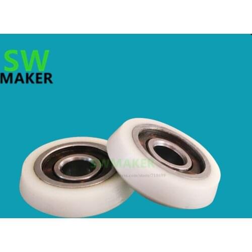 6*22*6mm Uncalibrated conical bearing taper bearing plastic nylon roller non - standard bearing pulley plastic bearing