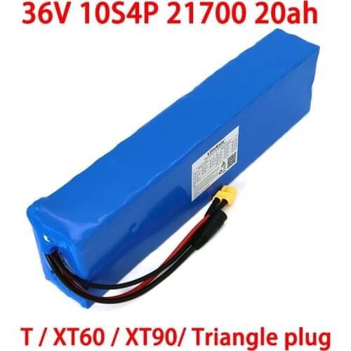 LiitoKala 36V 20Ah battery 21700 10S4P battery pack 500W high power battery 42V 20000mAh Ebike electric bicycle BMS Protection