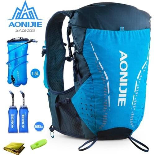 AONIJIE C9104 Ultra Vest 18L Hydration Backpack Pack Bag Soft Water Bladder Flask Hiking Trail Running Marathon Race S/M ML L/XL