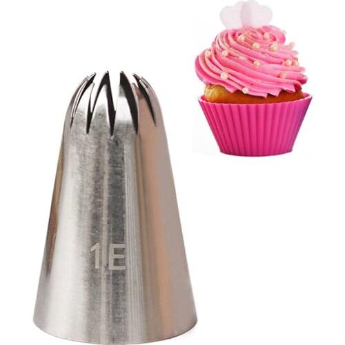 #1E Large Size Cupcake Decorating Tips Kitchen Baking Tools icing Piping Nozzles patisserie Tool KH088
