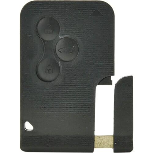 3 Buttons Uncut Blade Car Remote Flip Key Shell Case Fob Replacement Key Card for Renault Clio Megane Grand Scenic