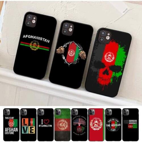 Afghan Afghanistan Flag Phone Case for iPhone 8 7 6S Plus X 5S SE 2020 XR 11 12 mini pro XS MAX