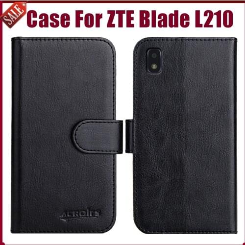 Hot! ZTE Blade L210 Case 6" Fashion 6 Colors Flip Soft Leather Wallet Protective Cover For ZTE Blade L210 Case Phone Bag