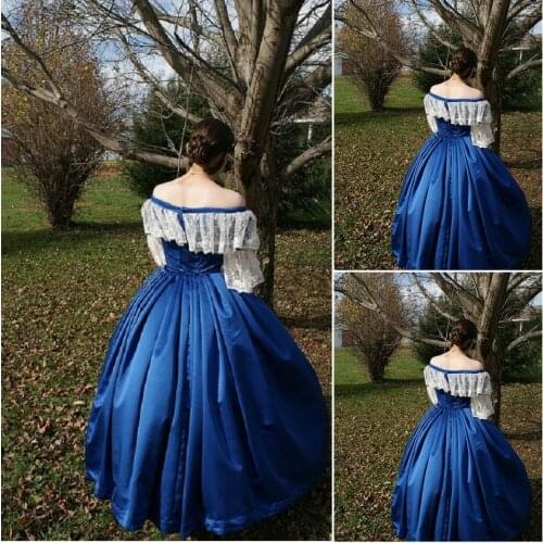 Custom made SC-191 Victorian Gothic/Civil War Southern Belle Ball Gown Dress Halloween dresses Sz US 6-26 XS-6XL