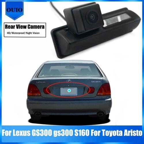 Rear View Reverse Camera Back Up Parking For Lexus GS300 gs300 S160 For Toyota Aristo HD CCD license plate camera