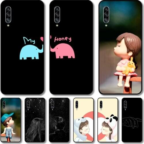 Lovely couple Phone Case Hull For Samsung Galaxy M 10 20 21 31 30 60S 31S Black Shell Art Cell Cover TPU