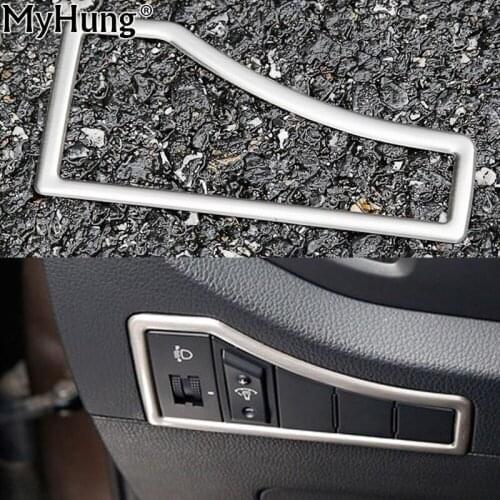 For KIA Sportage R 2011-2014 2015 Headlight Switch Multifunction Button Decorative Box Cover Stainless Steel Car Accessories