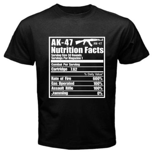 AK 47 Russian Riffle T Shirt men RUSSIAN POWER printed casual gift short sleeve tee USA size