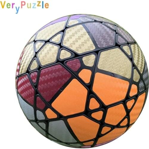 New 3D Verypuzzle #73 No.9 five magic square Ball Bulk version DIY 12 axis Faces Football 12 colors Cubo Magico educational toys