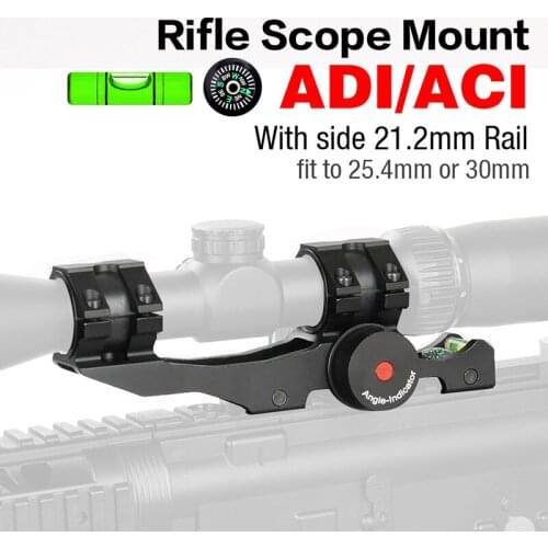 PPT Tactical Scope Mount Dual Ring Rifle Scope Mount With Degree/Cosine Indicator Diameter 25.4-30mm Picatinny Rail OS24-0207