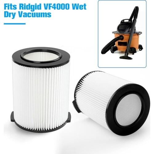 Standard Wet/dry Vac HEPA Filter Replacement Washable for Ridgid VF4000 Vac 5-20 Gallons Vacuum Cleaner Filter