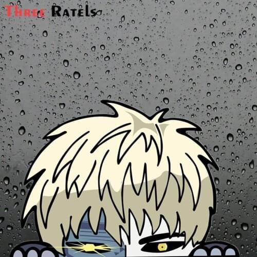 Three Ratels FC222 funny 3D GENOS PEEKING Anime Graffiti peeker Laptop Skateboard Luggage Guitar car Bicycle DIY Decal Sticker