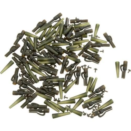 1500pcs/lot Lead Clip Quick Change Swivel Tail Rubber Anti Tangle Sleeves for Carp Rigs Coarse Fishing Tackle