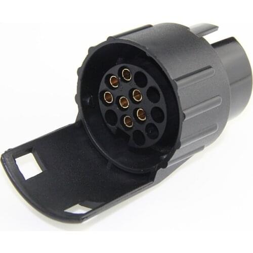 1x 7pin 7 Pin to 13 Pin Trailer Wiring Connector Adaptors Trailer Car Socket Electrics Converter Towbar Towing Plug Adapter