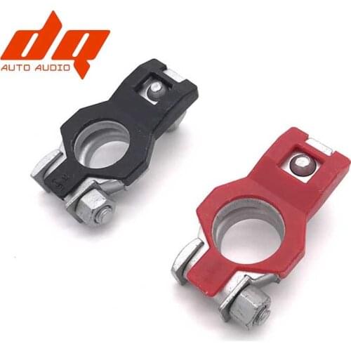 2Pcs Auto Car Replacement Battery Terminal Clamp Clips Brass Connector Hot