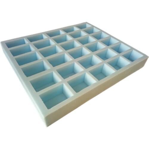 30 Cavities Bar Soap Molds Mould Silicone Mold Slab Mold Silicone Tray for CP Soap Making