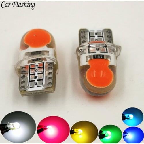 30PCS Super Bright Turn Side License Plate Light Lamp Bulb Auto T10 Led Cold White 194 W5W LED 168 COB Silica Car DC 12V