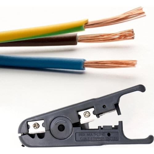 WJ-501A Automatic Stripping Pliers Universal Coaxial Cable Wire Stripper Wire Cable Tools Stripping Crimping Tool With Wrench