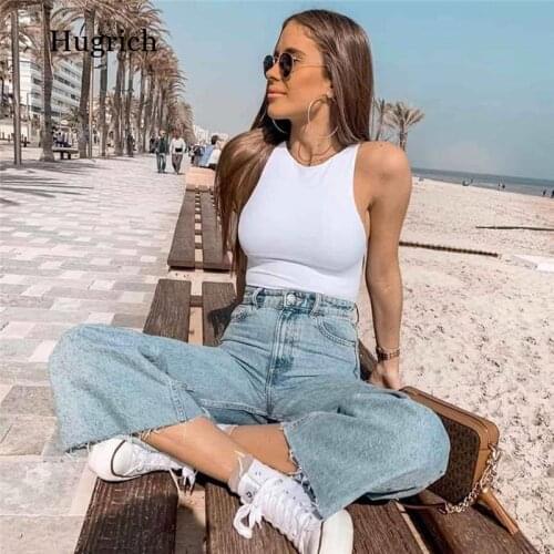 O Neck Sleeveless Sexy Bodysuit Women Off Shoulder Body Top Streetwear White Bodysuits Suit Clothes Catsuit Clothing Size