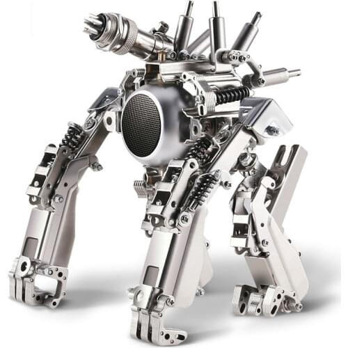 All-metal DIY Assembled Bluetooth Audio Model Decoration Metal Mechanical Punk Style Gift Box for Boyfriend Speaker Sound Column