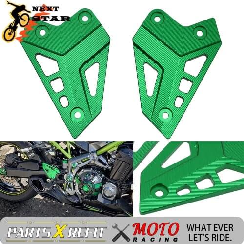 CNC For Kawasaki Z900 Z 900 Foot Peg Heel Protection Protective Film Mount Heel Guard Protector Motorcycle Accessories
