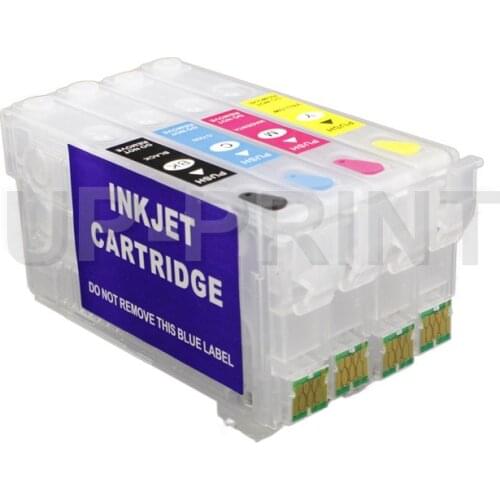 CISSPLAZA 1set Europe T405 405xl Refill Ink Cartridge with one time Chip compatible for Epson WF-3825 WF-4820 WF-4825 WF-4830