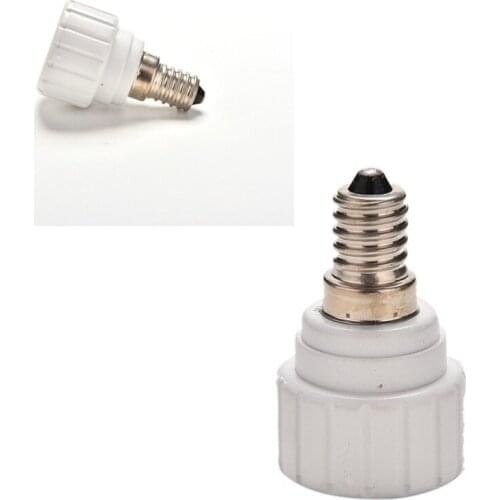 E14 to GU10 Base LED Halogen Light Lamp Bulb Adapter Converter Base Socket