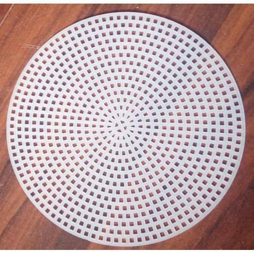 11 cm diameter round plastic canvas