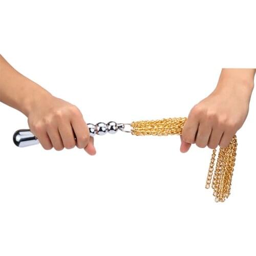 Metal Chain Sex Whip Fetish Slave Whip Erotic Sex Toys For Couples Flogger Ass Spanking Paddle FlirtingAdult Game Games Product