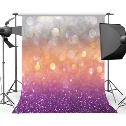 Mehofoto Purple Glitter Photography Backdrop Seamless Bokeh Sparkly Background for Photo Studio Prop MR-1837