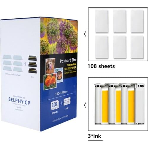 Multiple styles 6 Inch Photo Paper For Canon Selphy CP Series CP800 CP810 CP820 CP900 CP910 CP1200 CP1300 CP1000 Photo Printer