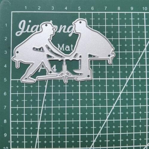 Couples Metal Cutting Dies Stencil DIY Scrapbooking Album Paper Card Template Mold Embossing Decoration