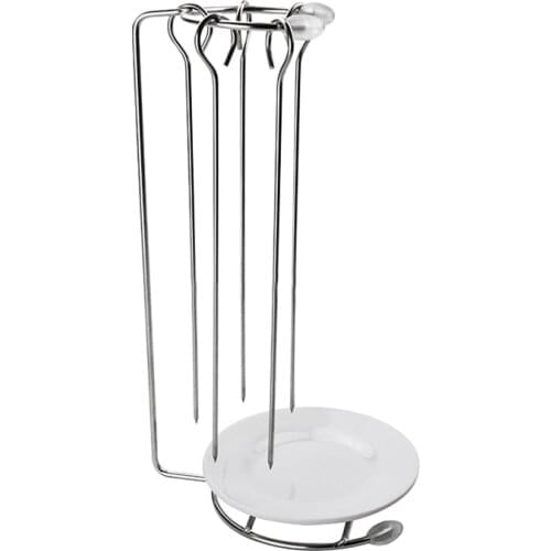 Stainless Steel BBQ Skewers Needle Rack Grill Holder For Camping Gathering Party Roasting Babecue Tools Accessories