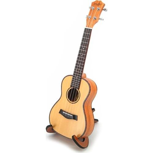 SevenAngel 23 Inch Ukulele Spruce Top Sapele back Acoustic Guitar 4 string Electric Ukelele with pickup EQ Red Celluloid Binding