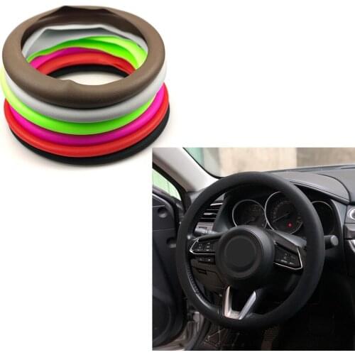 Car Silicone Steering Wheel Cover For Kia Ceed Mohave OPTIMA Carens Borrego CADENZA Picanto SHUMA