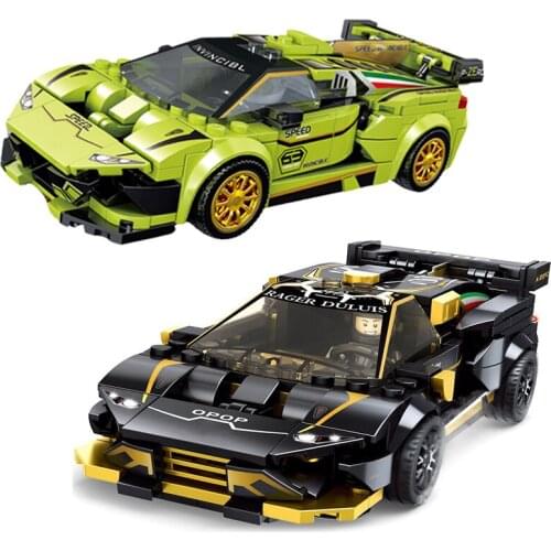 Speed Champions Creator Racing Sports Super Car Trofeo EVO Building Blocks Supercar Figures Bricks Classic Model Kids Toys 76899
