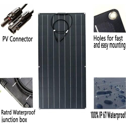 Solar Panels 100w Monocrystalline Solar Cell 32pcs China PV Photovoltaic Panel 18V 12V for Solar Home System