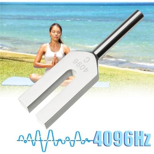 High-frequency Energy Tuning Fork Crystal 4096HZ Medical Tuning Fork Aluminum Alloy Healing Sound Vibration Therapy Medical Tool