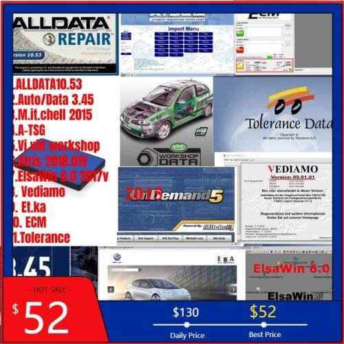 All data + Mit.chell+Auto.Data+ ATSG +Vivid workshop +Atris+ elsawin + vidiamo + Et.ka + ECM + Tolerance car repair software