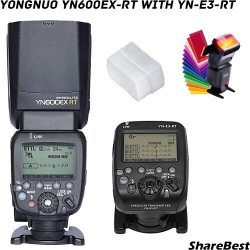 YONGNUO YN600EX-RT II +YN-E3-RT Master Flash Speedlite for Canon RT Radio Trigger System ,YN600EX RT II