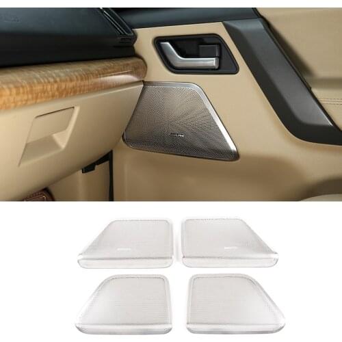 For Land Rover Freelander 2 2007-2015 Car Door Speaker Protective Cover Stainless Steel Decorative Auto parts 4 Pcs