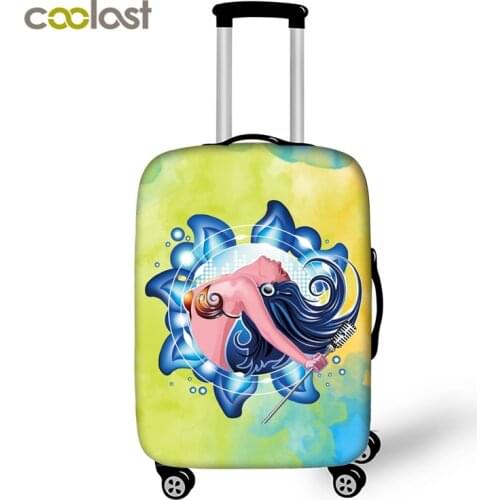 Beautiful Mermaid Travel Luggage Protective Covers Suitcase Cover Travel Accessorie Elastic Anti-dust Trolley Case Covers