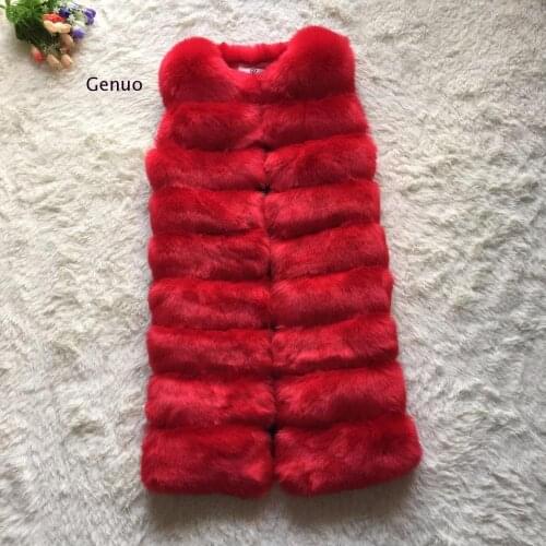 Winter Faux Fur Womens Vest Coat Fox Luxury Warm Sleeveless Women Vests Coats 2021 Womens New Chic Jacket Lady Plus Size 3Xl