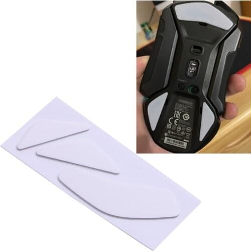 1Set Mouse Feet Mouse Skates Stickers Pad Rounded Glides Curved Edges Mouse Feet Replacement for steel Serie RIVAL 600 Mouse